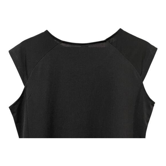 MT Collection Sheath Dress Women’s Black Sleeveless Crewneck L - Picture 6 of 9